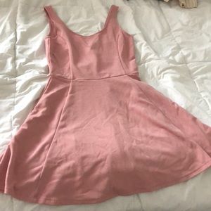 Fit and Flare blush dress